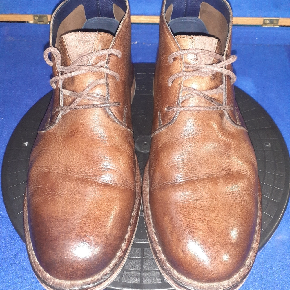 Cole Haan Men's Brown Leather 3 Eyelet Dress Chukka Boots Sz. 10M-US